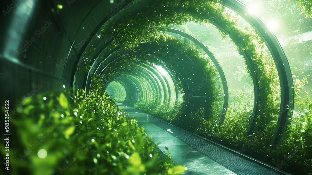 Poster Green Tunnel.