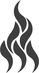 illustration of a burning fire