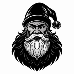Santa SVG Santa Face Svg ,Christmas Svg Holiday Svg