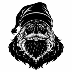 Santa SVG Santa Face Svg ,Christmas Svg Holiday Svg