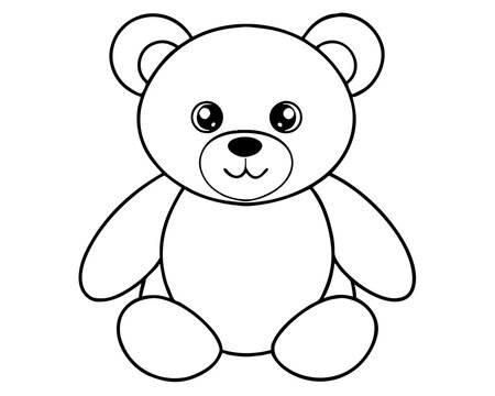 recommend clip art: Baby teddy bear line art drawing, silhouette vector,teddy bear vector silhouette,teddy bear line art vector illustration