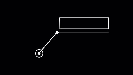 call out animation on black background, animated call out Hud element,  Hud dynamic elements callout.