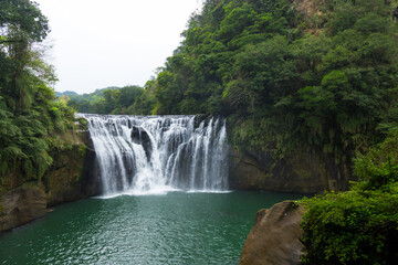 Beautiful Shifen waterfall in Taiwan