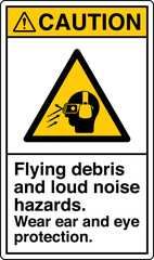 ANSI Z535 Caution Hazard Sign...