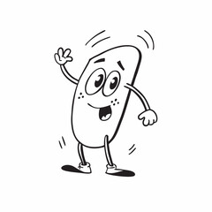 Funny Mobile Doodle Line art