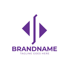 D and P Creative Lettering Logo Modern Style