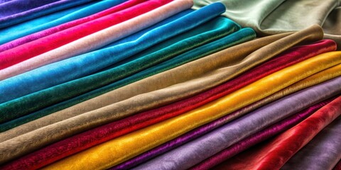 Soft velvet fabric in various colors, perfect for adding a touch of luxury to any project, velvet, fabric, texture, soft