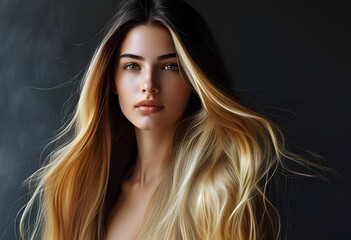 Fototapeta premium ombre hair