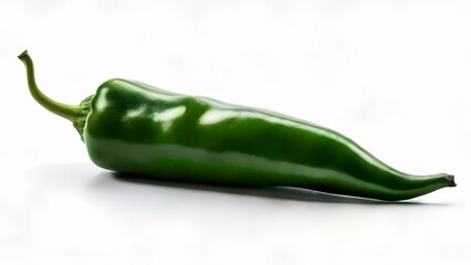  Freshly harvested green chili pepper