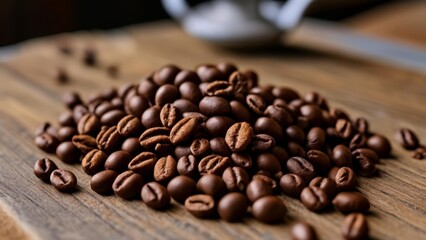  Freshly roasted coffee beans ready to brew