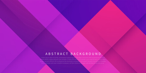 Fototapeta premium Abstract geometric futuristic background with colorful pink and purple gradient background design. Overlap triangle pattern. Eps10 vector