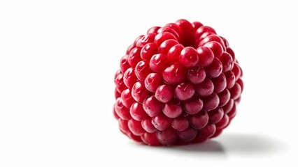  Juicy red raspberry in focus