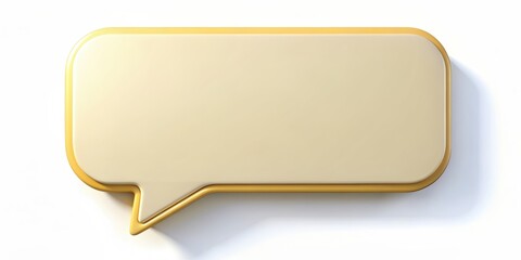 Communication concept with a blank message bubble for chatting and text, communication, chatting