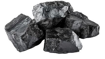 coal isolated on white background