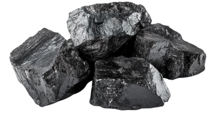 coal isolated on white background