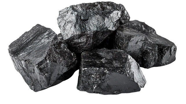 coal isolated on white background