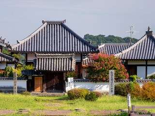 明日香村の川原寺跡弘福寺