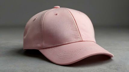 Blank pink cap mockup for design presentation

