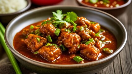 Fototapeta premium Delicious Asian cuisine ready to be savored
