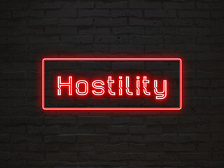 Hostility のネオン文字