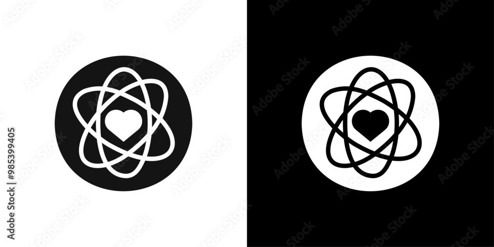 Poster core values icon flat vector set outline
