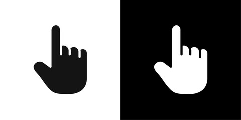 Fototapeta premium Hand icon Flat vector set outline