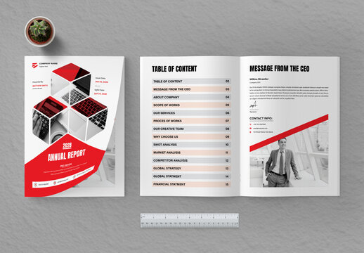 Annual Report Template Layout