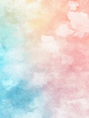 Fototapeta premium Soft Watercolor Wash of Pastel Colors in Abstract Background