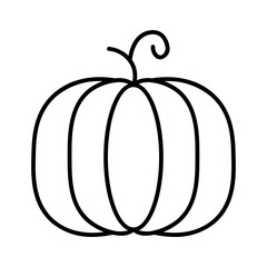 pumpkin line icon