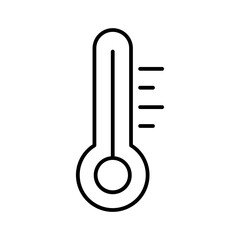 thermometer line icon