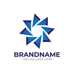 Vector Logo Design Abstract Circle Shape