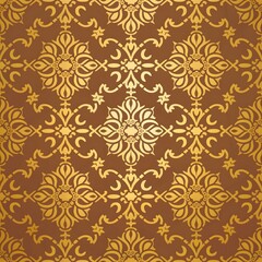 Fototapeta premium Golden and Brown Patterns