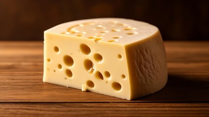  A wedge of Swiss cheese with holes