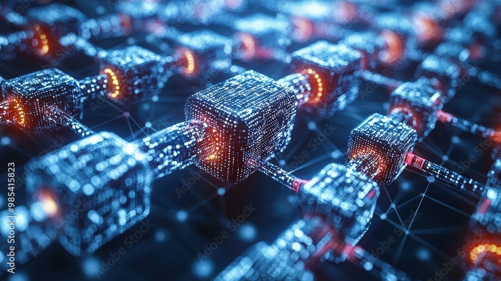 Poster abstract blockchain technology network