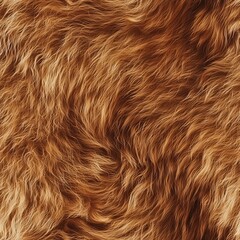 Fototapeta premium Tawny Brown Furry Texture of a Lion s Lush Mane Showcasing Its Majestic Presence
