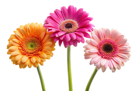 gerbera Dises isolated on a white background