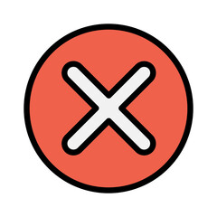 Fototapeta premium Delete, error icon