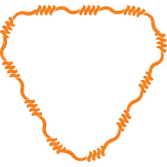 Aesthetic Abstract Wavy Decorative Geometric Shape Frame