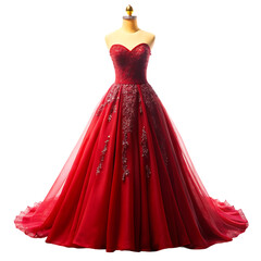 Obraz premium Fashion dress long flowing dress