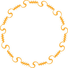 Aesthetic Abstract Wavy Decorative Geometric Shape Frame