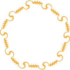 Aesthetic Abstract Wavy Decorative Geometric Shape Frame