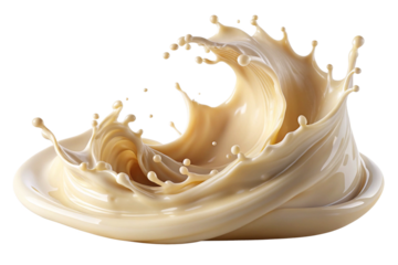 milk or yogurt splash isolated on white background