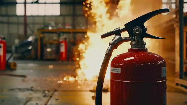 Fire Extinguisher Ready for Emergency Use