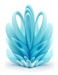 3D abstract wave-like curves in soft pastel colors, flowing and overlapping against a white background, creating a fluid, organic, and minimalistic mobile wallpaper