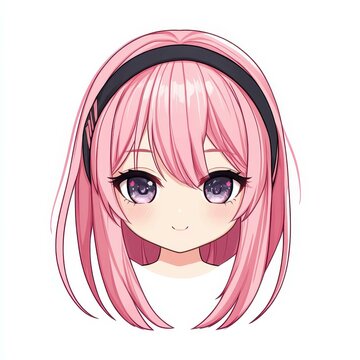 Adorable chibi with pink hair sports a tsundere expression, brightening up a clean white canvas in digital artistry.
