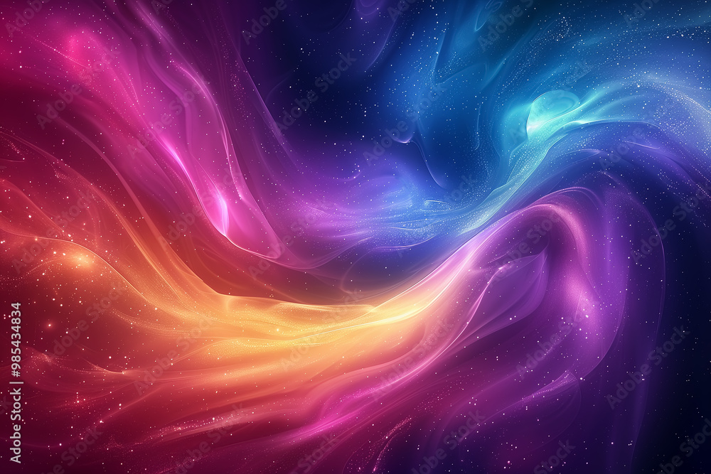Wall mural abstract background reminiscent of outer space