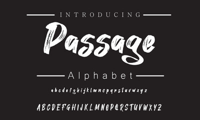 Obraz premium Clean Brush Script Font for Easy Readability in Modern Designs and Invitations | Versatile Style for Every Use