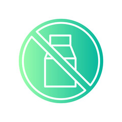 no milk gradient icon