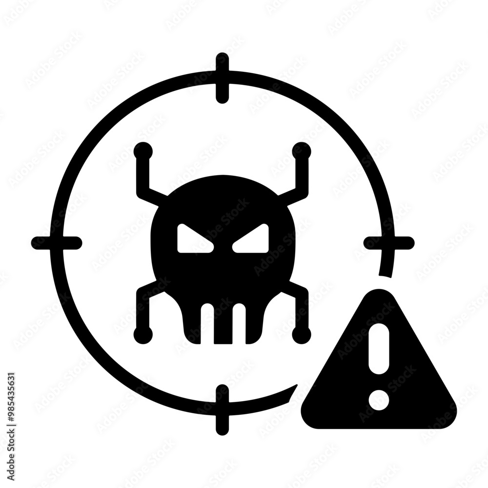 Canvas Prints Virus Scan Icon