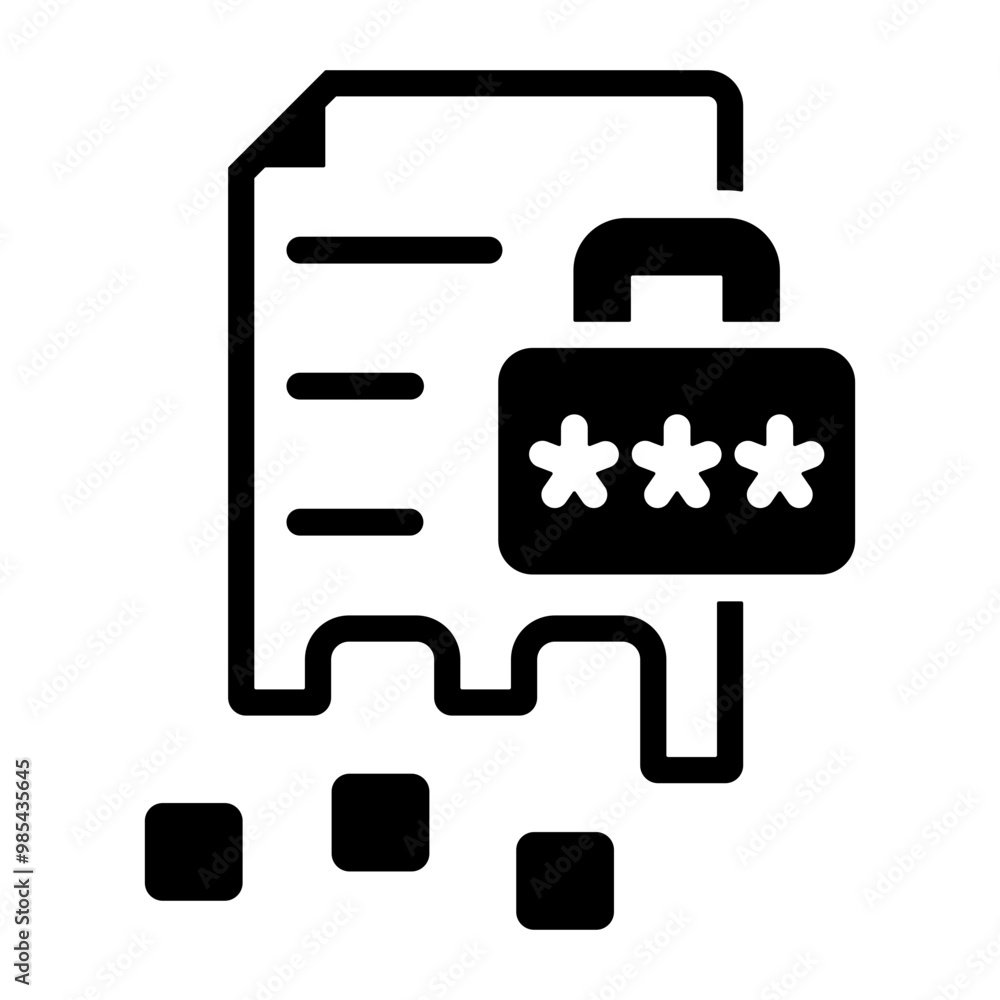 Canvas Prints Data Encryption Icon